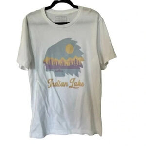 Lala Sista Los Angeles Indian Lake Short Sleeve Graphic Cotton Tee Size L GUC